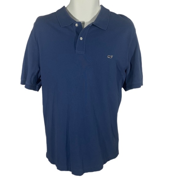 Men's Vineyard Vines Classic Fit Polo Shirt - Size L - Blue - Picture 2 of 9